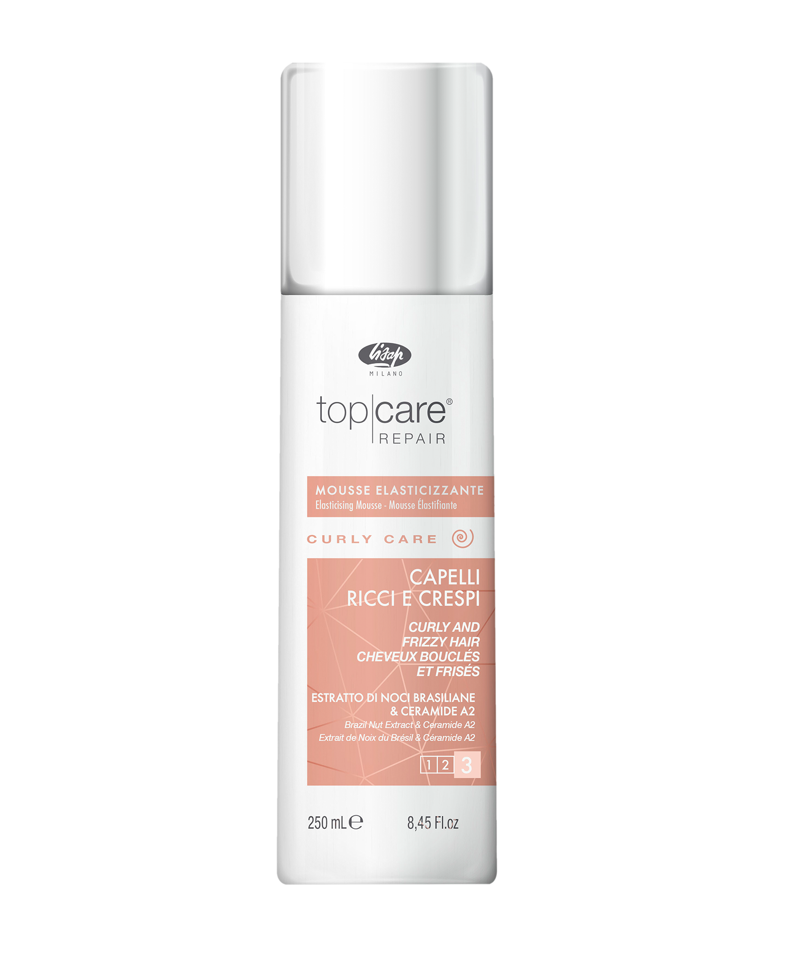 Lisap Curly Care Elasticising Mousse, 250ml