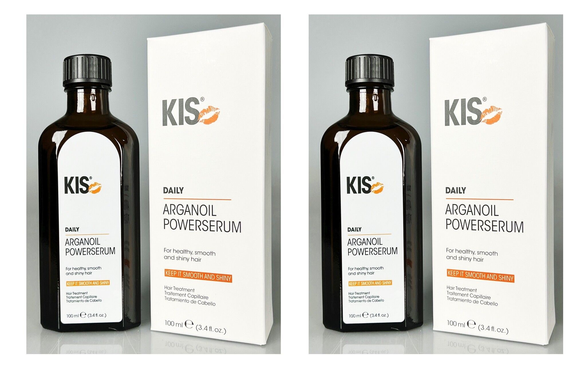 KIS Daily Argan Oil Powerserum, 2 x 100ml VOORDEELPAKKET!