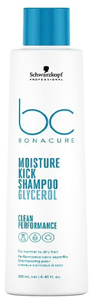 Schwarzkopf Bonacure Clean Performance Moisture Kick Shampoo, 250ml