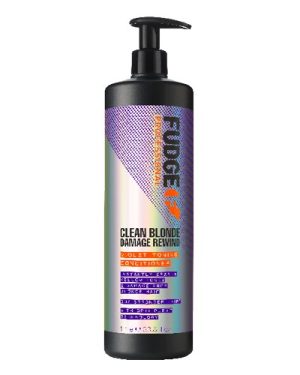 Fudge Clean Blonde Damage Rewind Violet-Toning Conditioner, 1000 ml