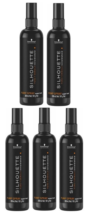 Schwarzkopf Silhouette Super Hold Pump Spray, 5 x 200ml VOORDEEL PAKKET!
