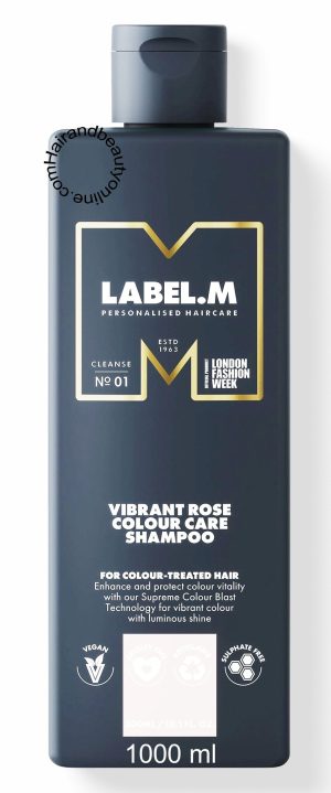Label.M Vibrant Rose Colour Care Shampoo, 1000 ml