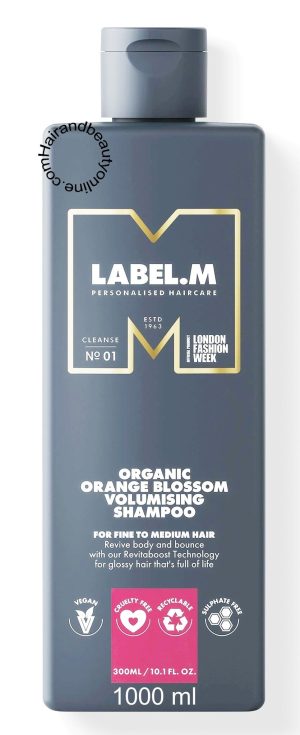 Label.M Orange Blossom Organic Volumising Shampoo, 1000 ml