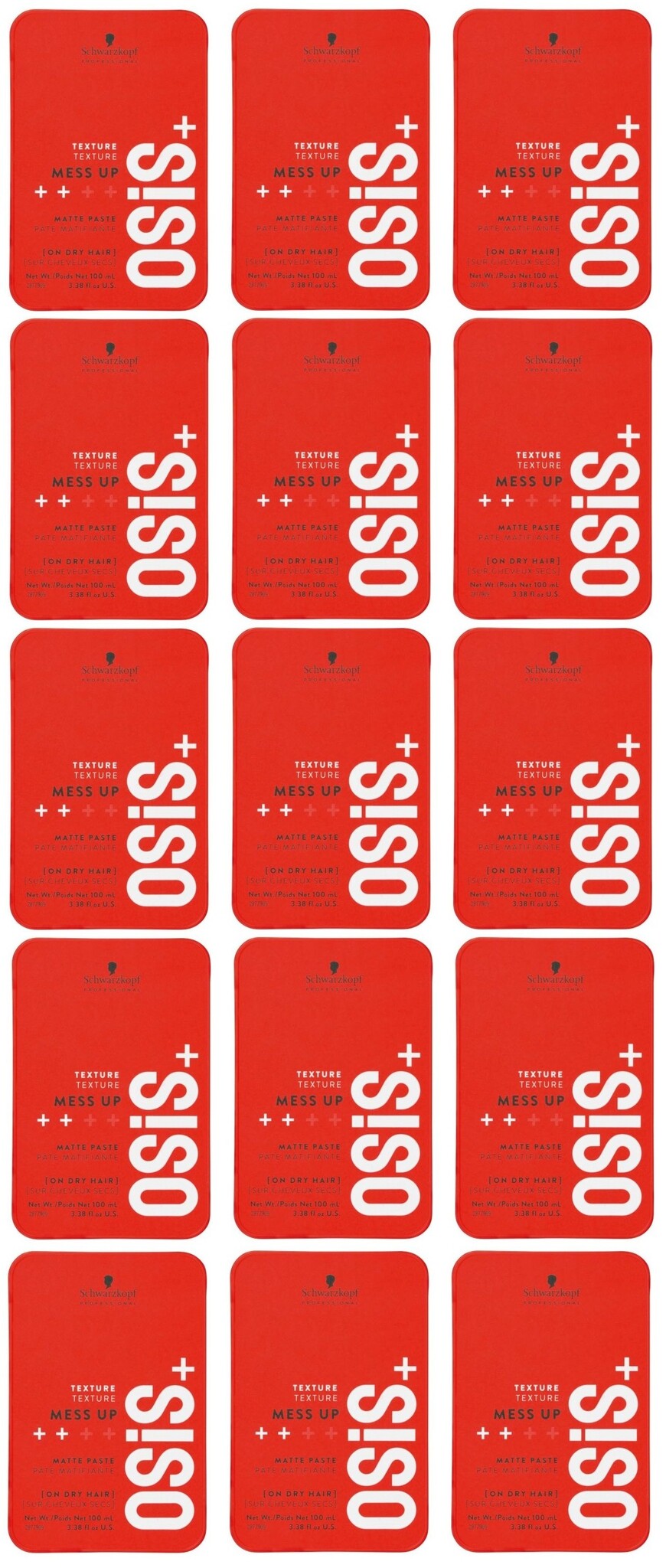 Schwarzkopf Osis Mess Up, 15 x 100 ml VOORDEEL PAKKET!