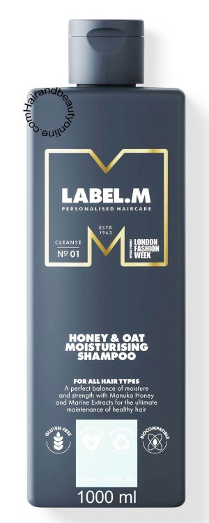 Label.M Honey & Oat Moisturising Shampoo, 1000 ml