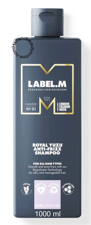 Label.M Royal Yuzu Anti-Frizz Shampoo, 1000 ml