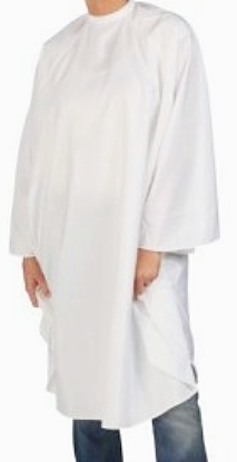 Nebur Kapmantel type Economy 1001, kleur Wit, luchtdoorlatend, L 148 x B 112 cm