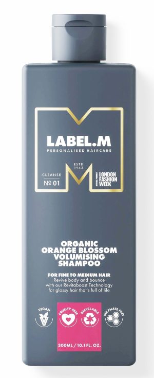Label.M Orange Blossom Organic Volumising Shampoo, 300 ml