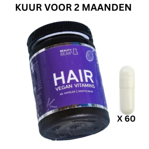 Beauty Bear Hair Vitamines, 60 Capsules (2 Maand Kuur)