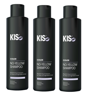 KIS No Yellow Shampoo, 3 x 250 ml NIEUW! VOORDEELPAKKET!